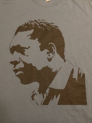 John Coltrane Shirt Size 3XL Blue Jazz Saxophonist 