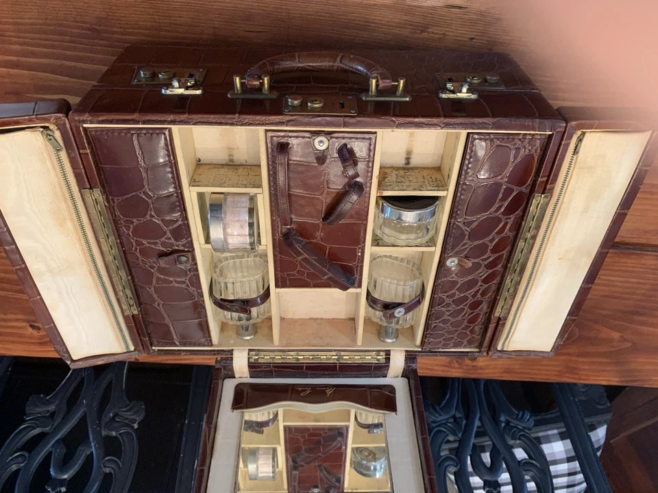 Maleta de fin de semana Grace Kelly vintage de cocodrilo Foto 2 de 4