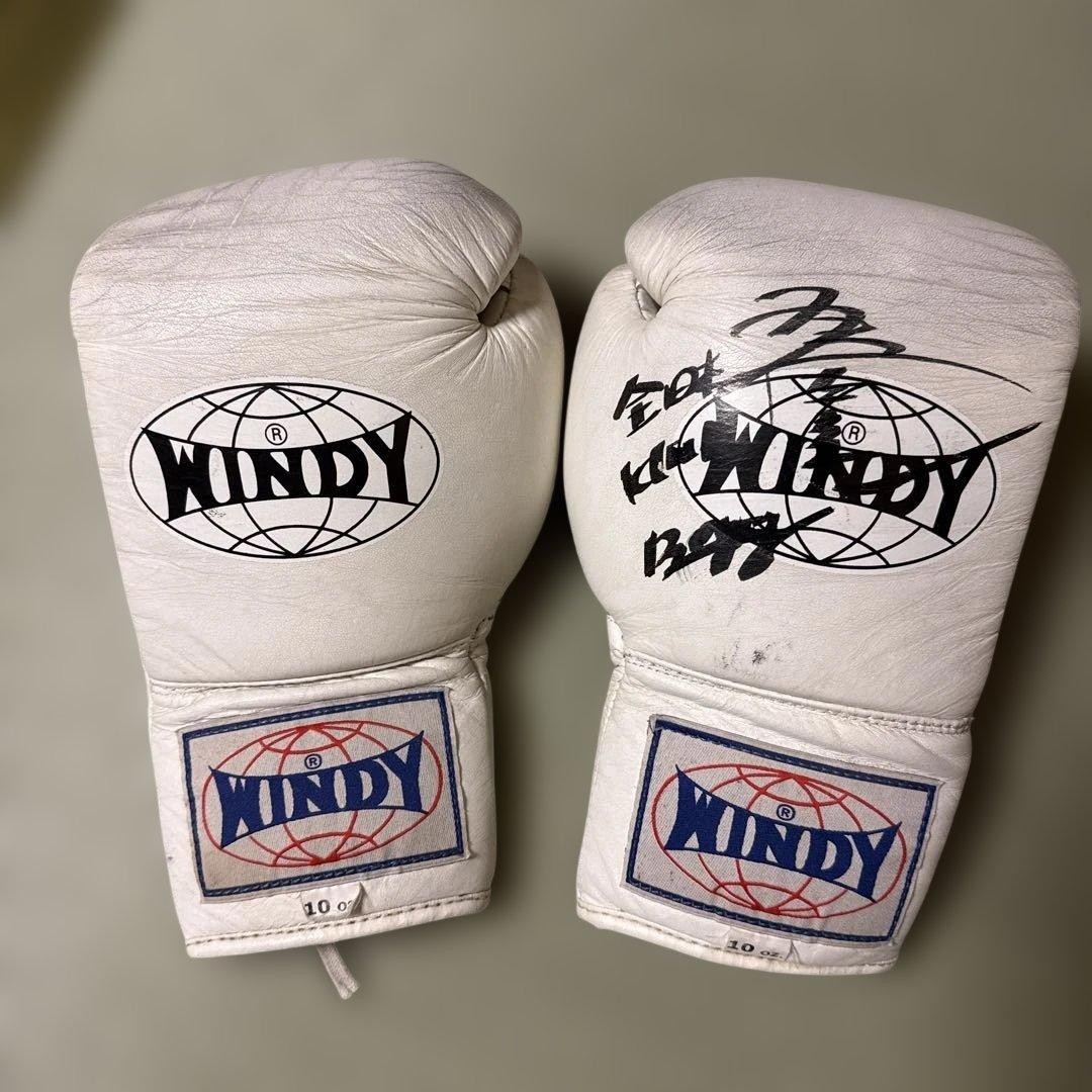 WINDY ボクシンググローブ 10 oz ホワイト WINDY Boxing Gloves 10oz Lace-Up Design White Color Training Gear