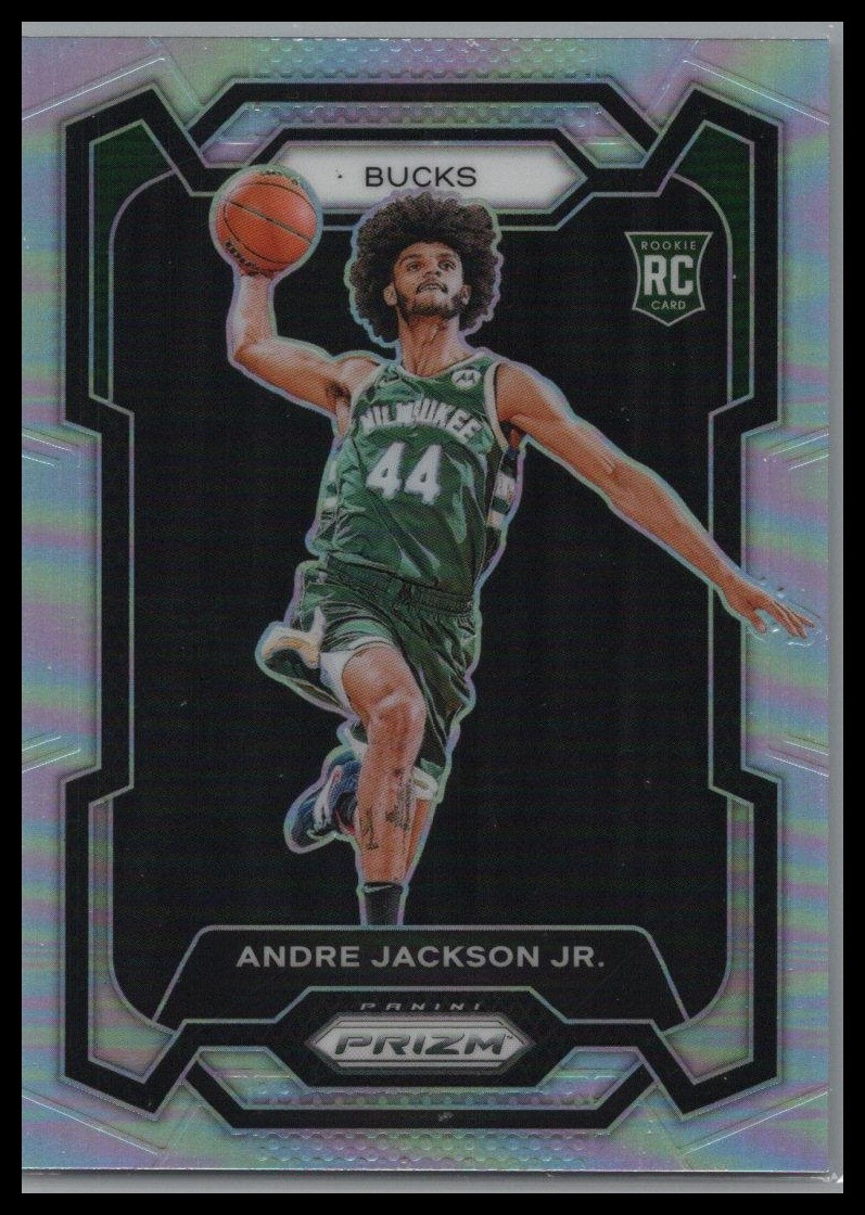 2023-24 Panini Prizm #131 Andre Jackson Jr. Prizms Silver