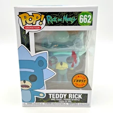 Funko POP! Animation Rick & Morty TEDDY RICK (Bloody) #662 CHASE w/Box Protector