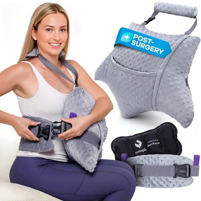 Recovery Hysterectomy Pillow with Strap, Pack & Lumbar Support   Post Abdomin...