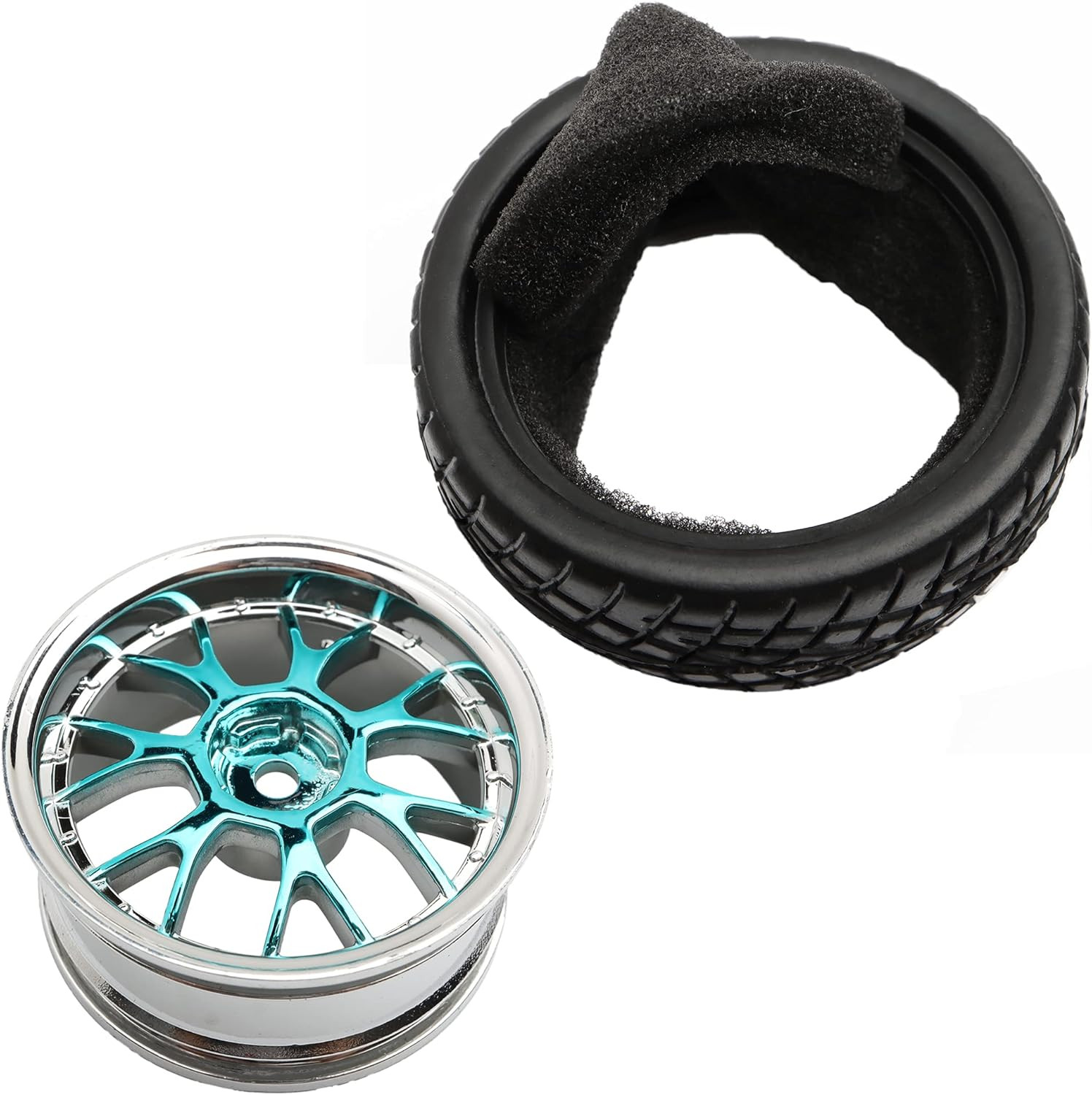 4PCS 12Mm Hex Hub RC Cars Wheels and Tires,62Mm on Road Touring Rubber Racing Ra