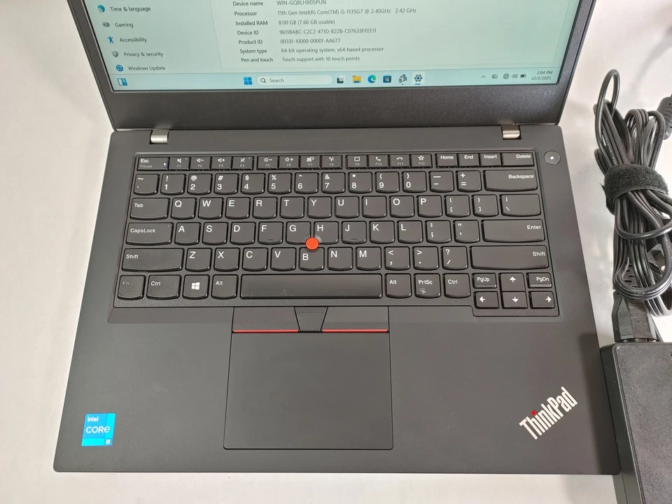 Lenovo ThinkPad L14 Gen 2 Core i5-1135G7 2,40 GHz 8 GB 256 GB NVMe Windows 11 Foto 3 de 4
