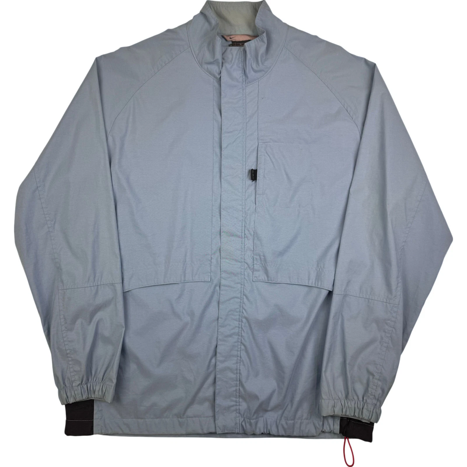 Nike Men's Windbreaker Jacket Blue XXL Vintage 00's Y2K Full-Zip