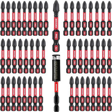 Geinxurn Impact Tough #2 Kreuzschlitz-Schraubendreher-Bits, 5,1 Cm, 50 Stück, Ph