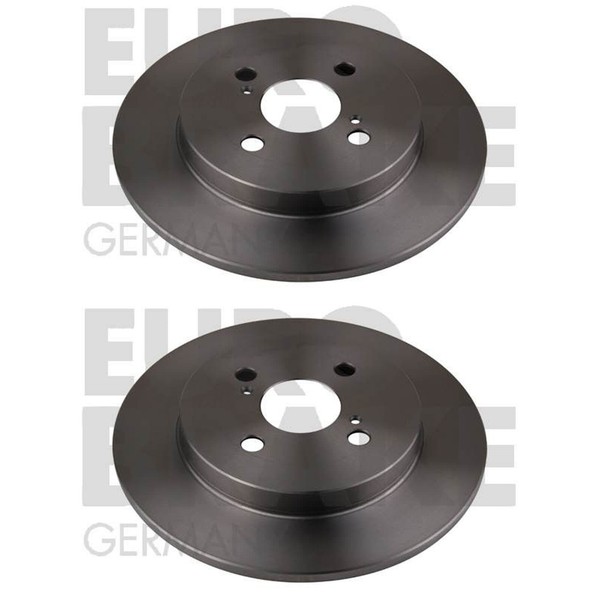 2X Eurobrake Bremsscheiben 259Mm Voll Hinten Passend FüR Aston Martin Cygnet TOY-image