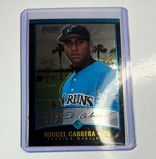 Bowman 2000 Bowman Chrome Miguel Cabrera Rookie #259 Florida Marlins MLB Card. rookie card picture