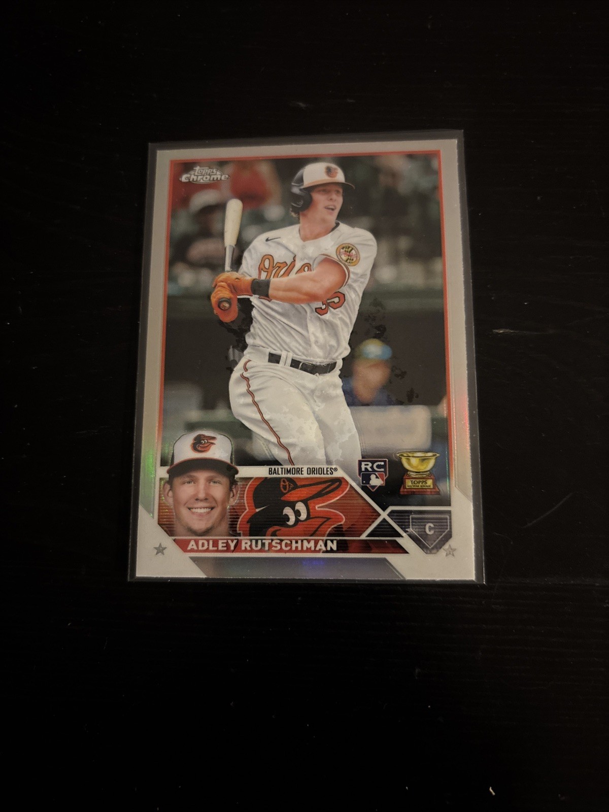 2023 Topps Chrome Refractor #1 Adley Rutschman Rookie Card RC Baltimore Orioles