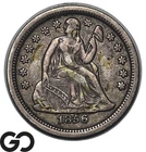 1856 Seated Liberty Dime, Choice AU++/Unc