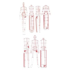 Modèles de dessin de mode Règles Couture Motifs humanoïdes Conceptions pour