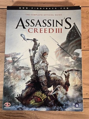 Assassin's Creed III 3 Complete Official Guide Piggyback Strategy Book  WITH Map