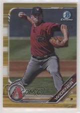 2019 Bowman Chrome Prospects Yellow Refractor 3/75 Taylor Widener #BCP-9 2g6