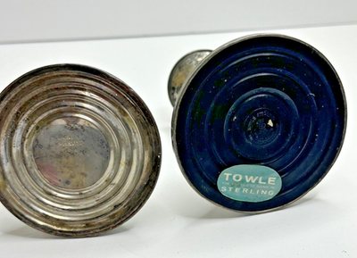 Gorham Towle Sterling Silver candlesticks Set 2 Weighted  display picture 1