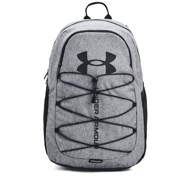 Under Armour UA Hustle Sport Pitch Gray Medium Heather Black Backpack Adult bag