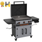 Blackstone Bronco 28 XL Omnivore Griddle 3 Burner Flat Top Gas Grill Cabinet