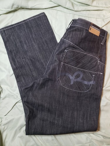 Vintage Rocawear Mens Dark Wash Baggy