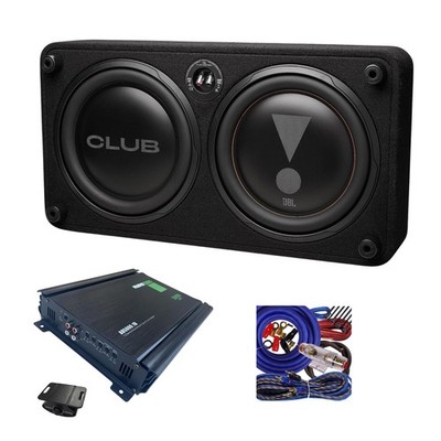 3 Pcs JBL Club 1200SSL 1200W 12'' Subwoofer + Audio360 5000W Car Audio Amp + Kit