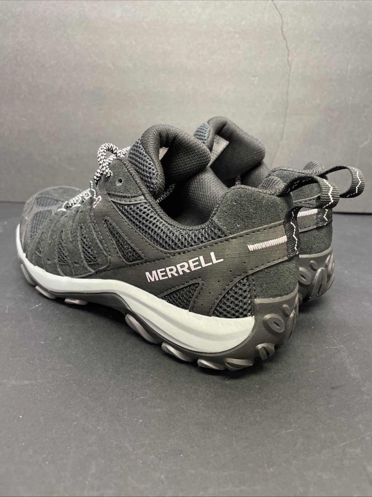 NUOVE sneakers da trekking Merrell da donna Accentor Sieve in pelle nere taglia 7 EU 37 5