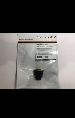 Rocstor HDMI Digital Audio/Video to DVI-D (Dual-Link) Digital Video Adapter -NEW
