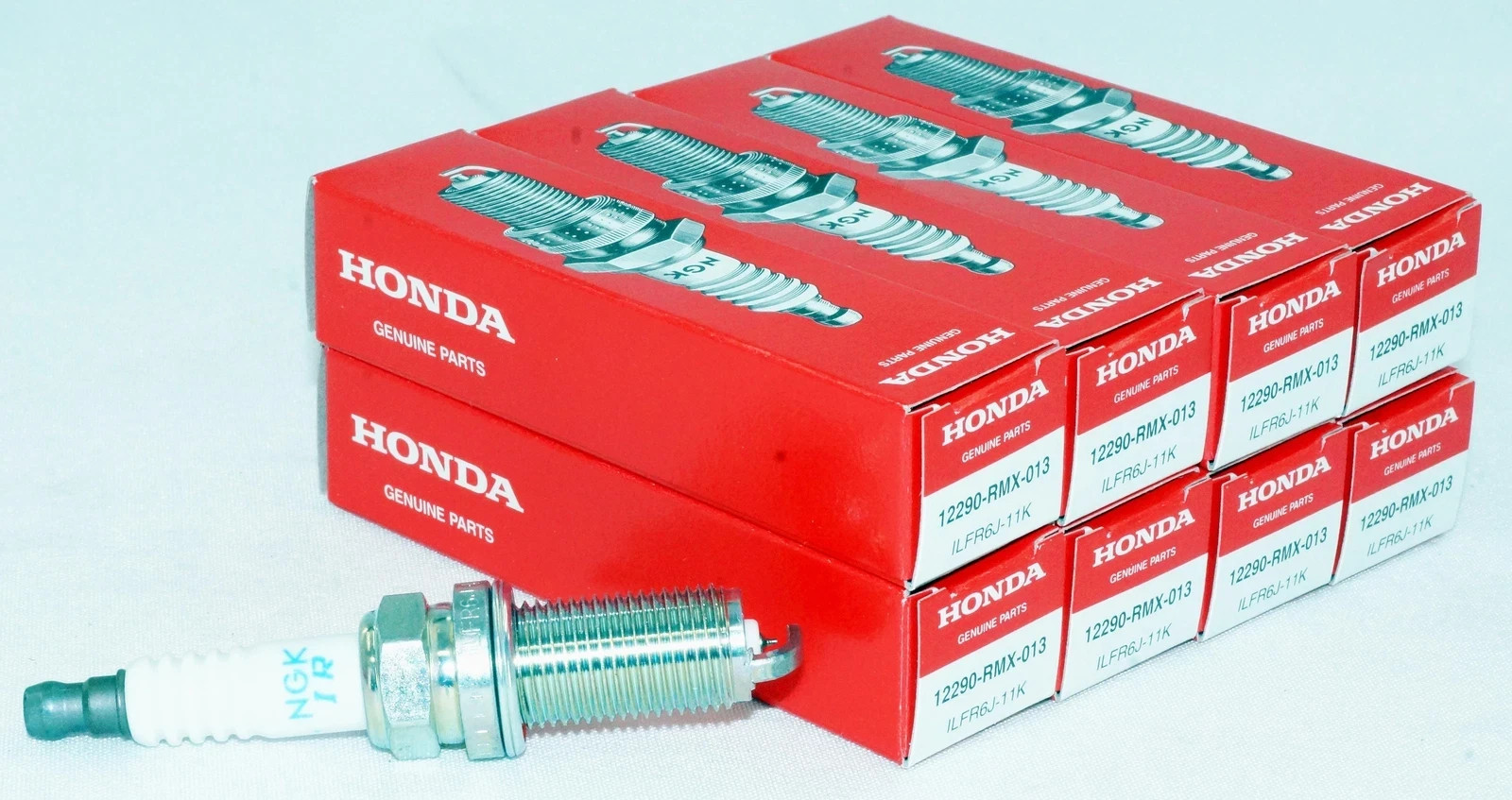 8 Pack Genuine OEM 12290-RMX-013 Honda Spark Plug ILFR6J-11K