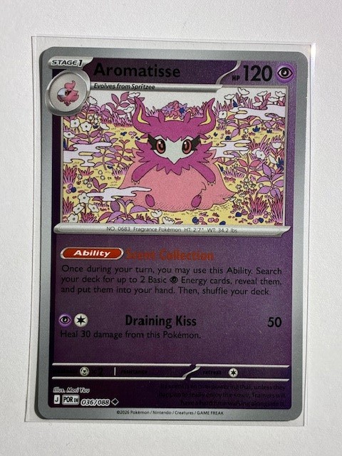 Aromatisse 036/088 Uncommon Perfect Order Pokemon Reverse Holo Near Mint