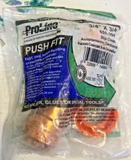 NEW MUELLER ProLine PUSH FIT 3/4" x 3/4" SLIP COUPLING, COPPER, 650-304LW