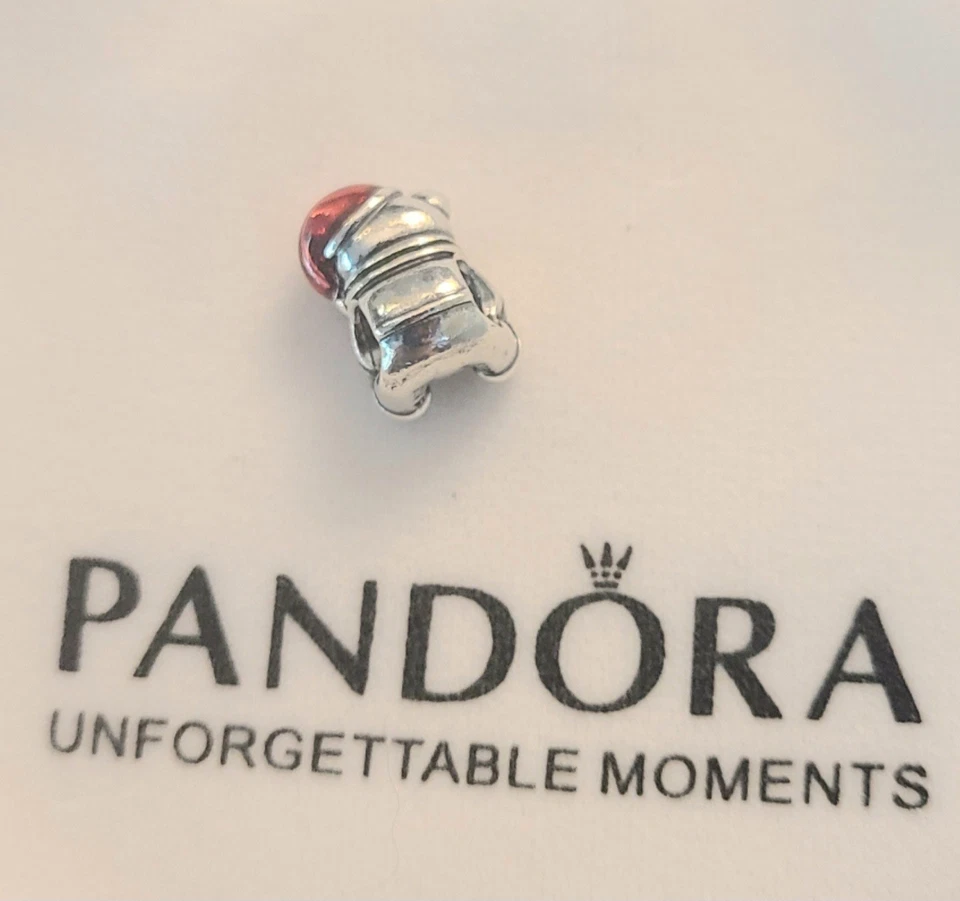 Pandora Christmas Teddy Bear With Hat Charm - Image 2 of 2