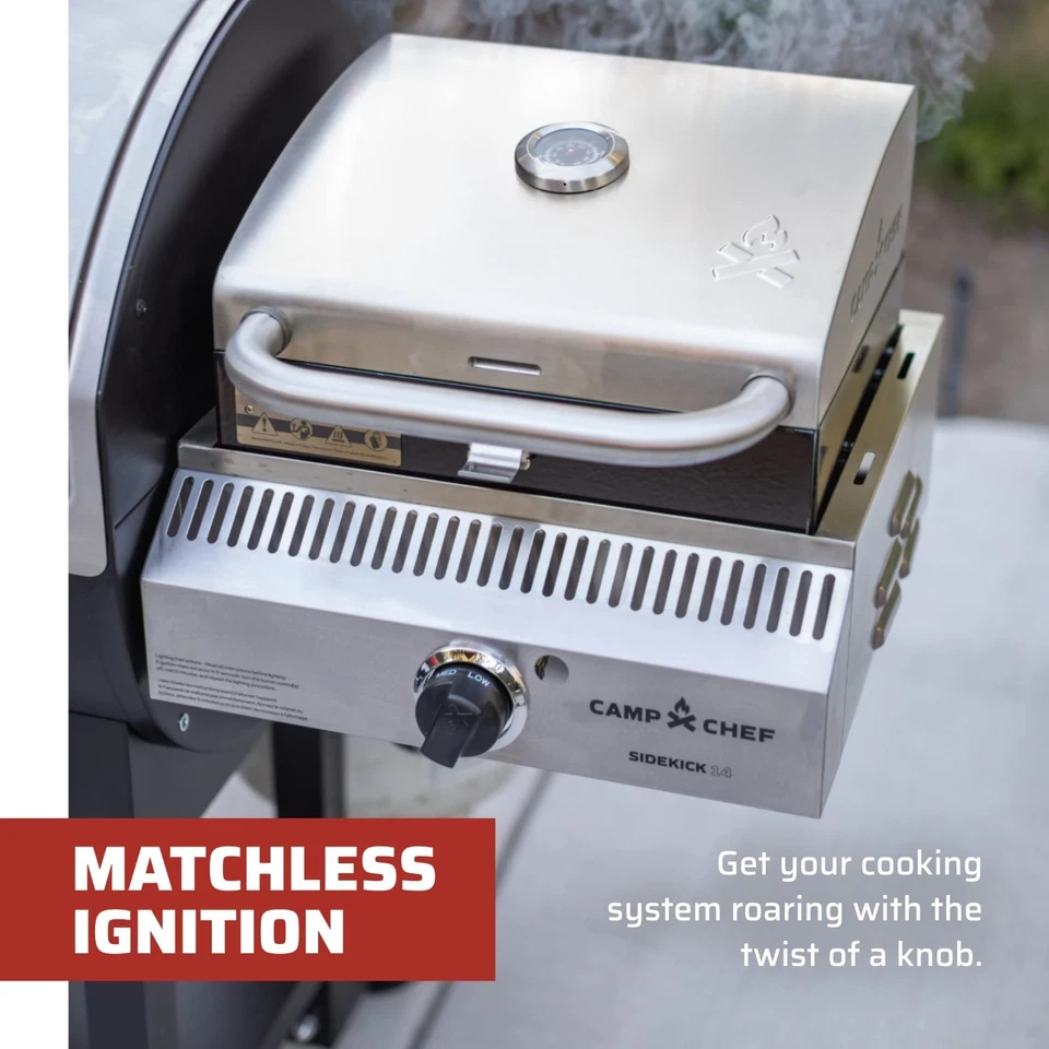 Camp Chef Sidekick Sear - Incluye caja de barbacoa para parrilla de pellets - Accesorio para O... Foto 4 de 4