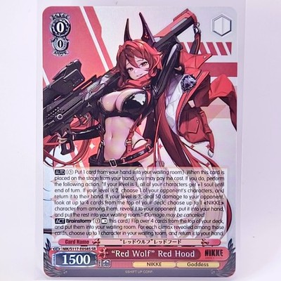 Weiss Schwarz GODDESS OF VICTORY: NIKKE Red Wolf Red Hood NIK/S117-E058S SR