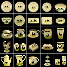 Zeller Keramik HAHN & HENNE Teller Tasse Becher Geschirr Einzelteile zur AUSWAHL