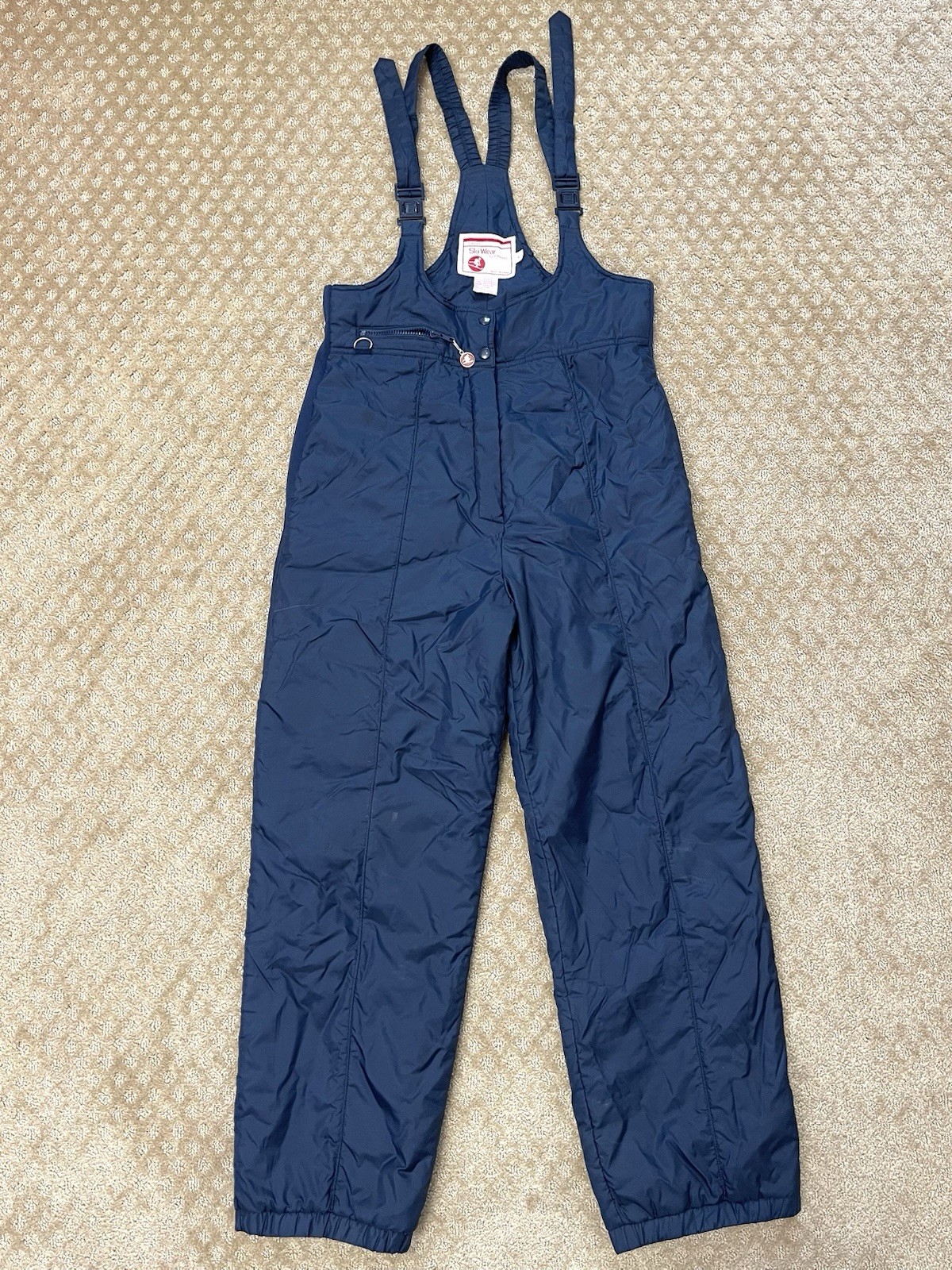 Ski Wear by JCPENNEY Blue Mens Ski Bibs Snow Pants Overalls Great Shape Vintage