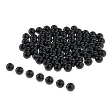 100 St&uuml;ck 3&ndash;12 mm schwarze Kunststoffaugen mit Unterlegscheiben f&uuml;r Teddy