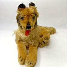 Steiff Collie German Shepard Dog Mohair/Wool No IDs or Tags Plush Vintage 1960s
