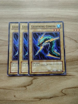 Yu-Gi-Oh! - Lightning Conger 3X  - Full Playset