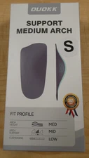 OUOKK Support Medium Arch Shoe Inserts Women Men Size S for Plantar Fasciitis