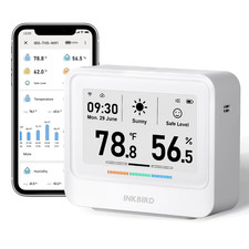Wifi Thermometer Hygrometer, Temperature and Humidity Sensor with Weather Statio