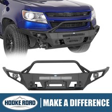 Hooke Road Front Bumper W Winch Plate Fit 2015-2020 Chevy Colorado Truck Pickup Hooke Road Front Bumper W Winch Plate Fit 2015-2020 Chevy Colorado Truck Pickup