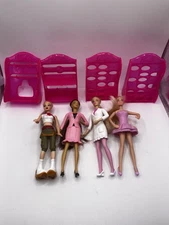 McDonald Happy Meal Barbie (4) With Accessory Holders (4) My Scene