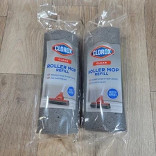 2x Clorox Clean Roller Mop Refill Sponge Replacement Absorbent Easy Replace 