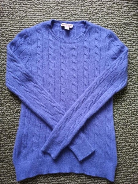Women Brooks Brothers Sweater Lilac Cashmere 34