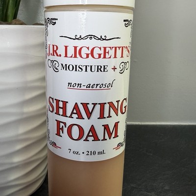 2006 J R Liggett s Moisturizing Shaving Foam All Natural Sulfate-Free 7 oz NEW