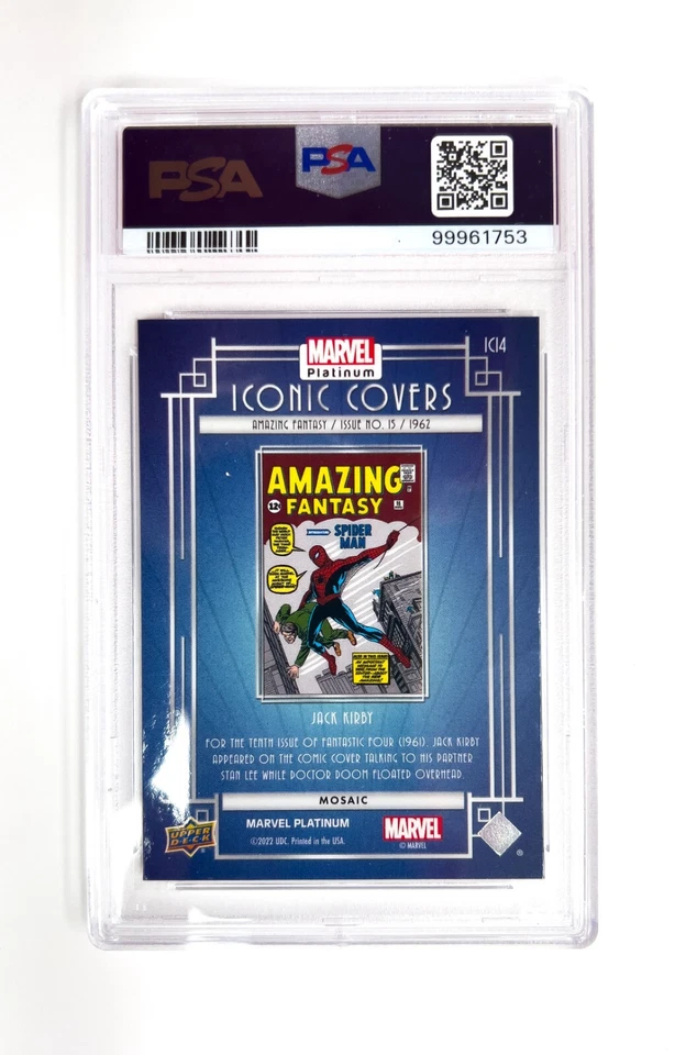 2023 Marvel Platinum Iconic Covers Mosaic Amazing Fantasy (Spider-Man)#14 PSA 10 - Image 2 of 2
