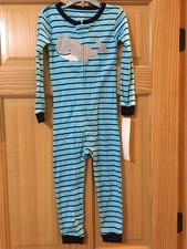 New Carter's 1-Piece Whale Snug Fit Cotton Footless Pajama PJs Boy Sleeper
