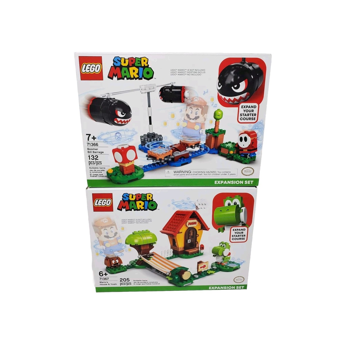LEGO Super Mario Boomer Bill Barrage 71366 + Mario's House & Yoshi