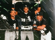 EJ950 Frank Thomas & Tim Raines & Lance Johnson White 8x10 11x14 16x20 Photo