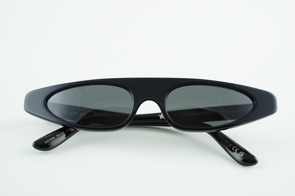 Dolce and Gabbana Sunglasses Re-Edition DG4442 501/87 Polished Black 52-17-140 Dolce&Gabbana DG4442 501/87 Sunglasses - US main image 4