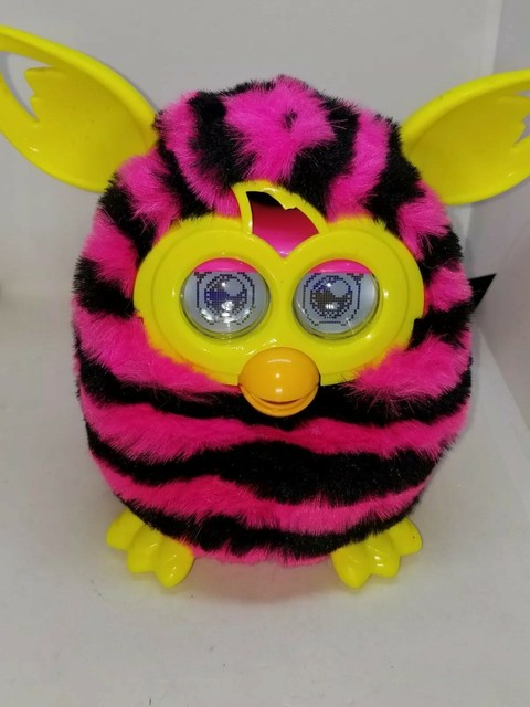 pink and black furby