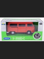 Volkswagen Bus T2 Welly MaßStab:1:34 Metall-Kunststoff Ovp Modellauto Rot