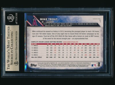 レア 2016 Topps マイク・トラウト 切手レリック CSG 9.5 レア 2016 Topps マイク・トラウト 切手レリック CSG 9.5